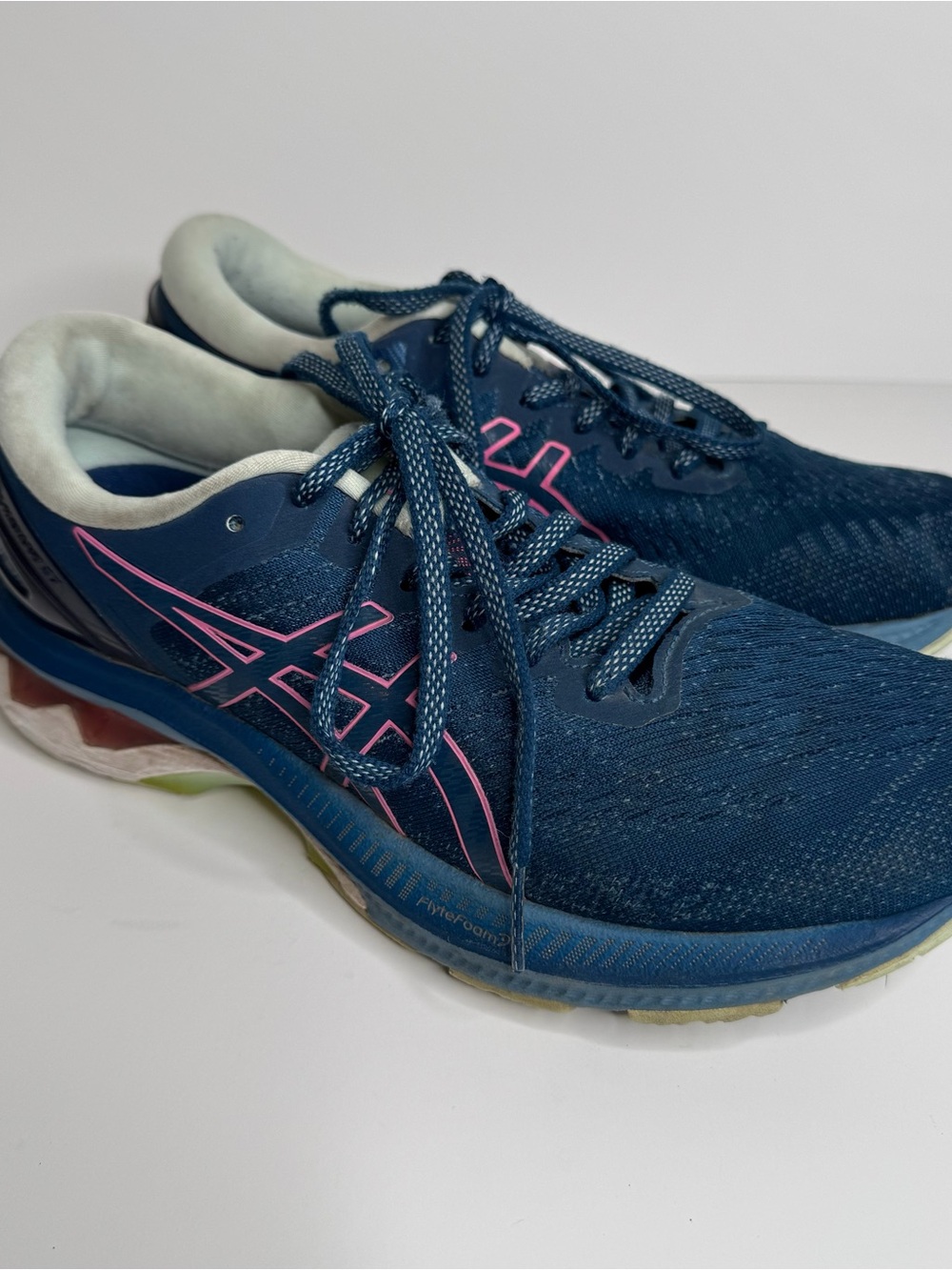Asics Shoes Womens Size 8 Blue Gel-Kayano 27 Running 1012A649 Athletic Sneakers